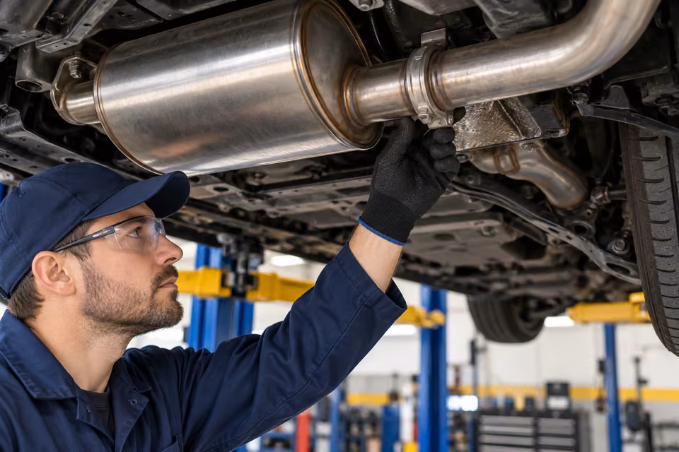 Muffler & Exhaust Repair service illustration